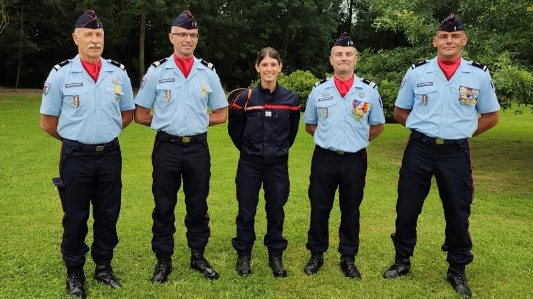 14 juillet 2021 pompiers mayennais défilants_12 07 21_SDIS 53